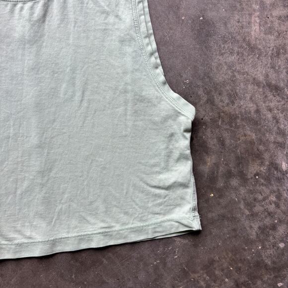 Lululemon All Yours Crop Tank Top Women's 2 Light Green Pima Sleeveless Athletic - Picture 3 of 9